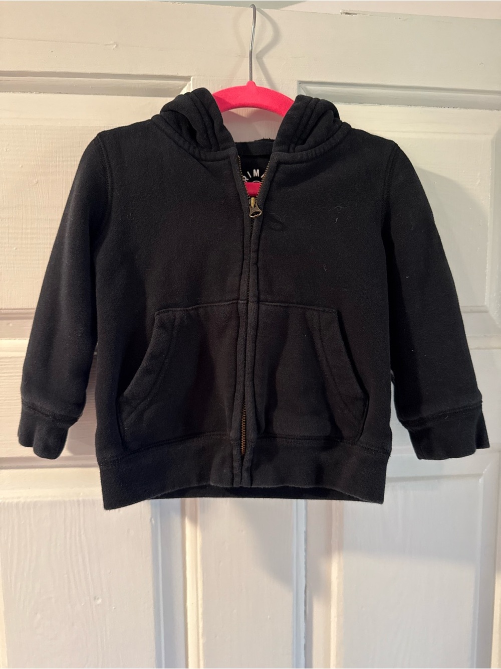Primary Black Zip Hoodie sweatshirt
